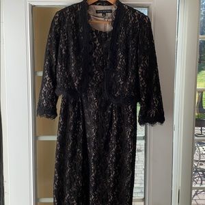 Women’s Nipon Boutique Lace Dress + Jacket Size 6